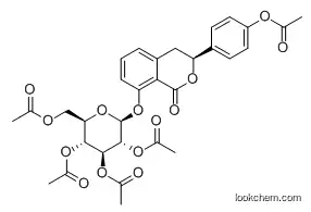 Molecular Structure of 113270-99-8 ((3S)-Hydrangel 8-O-glucoside pentaacetate)